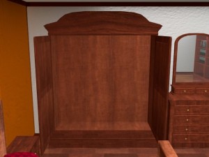 classic bedroom Modello 3D