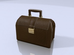 leather bag 3D Модель