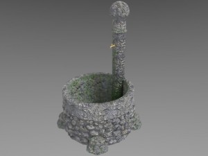 stone fountain Modelo 3D