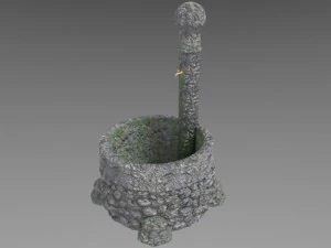 stone fountain 3D Model