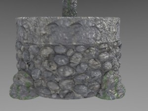 stone fountain Modelo 3D