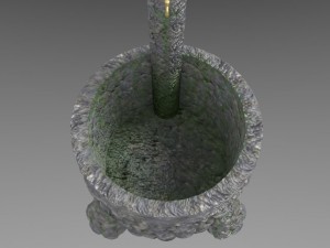stone fountain Modelo 3D