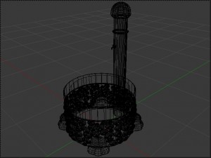 stone fountain Modelo 3D