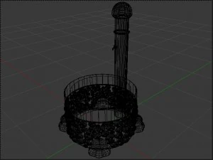 stone fountain 3D Model