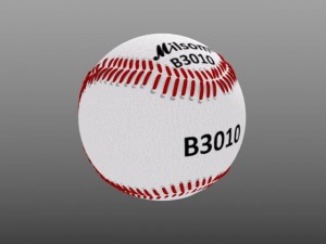 baseball field bat and ball 3D 모델
