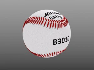 baseball field bat and ball 3D Model