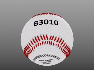 baseball field bat and ball 3D 모델