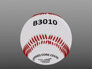 baseball field bat and ball 3D Model