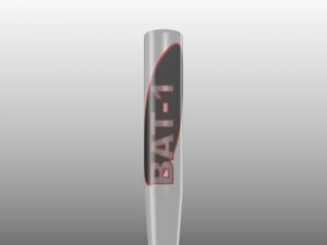 baseball field bat and ball 3D 모델