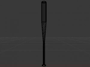 baseball field bat and ball 3D Model