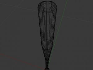 baseball field bat and ball 3D 모델