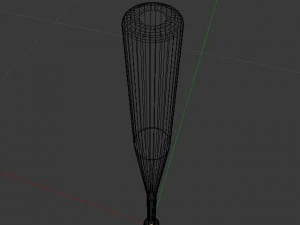 baseball field bat and ball 3D Model