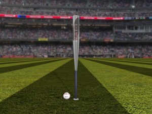 baseball field bat and ball 3D 모델