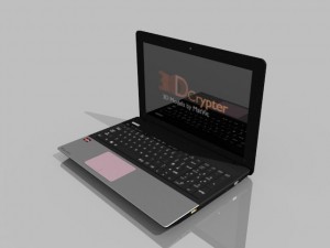 notebook 3D Model