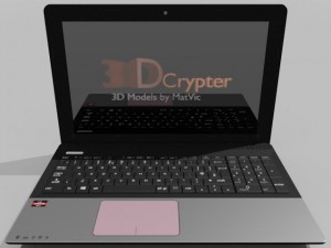 notebook 3D मॉडल