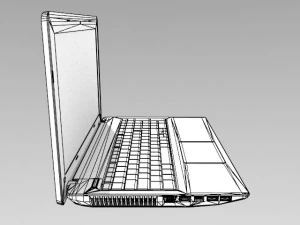 notebook 3D Model