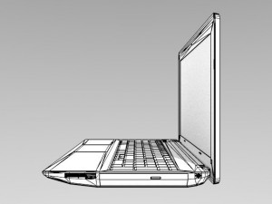 notebook 3D मॉडल