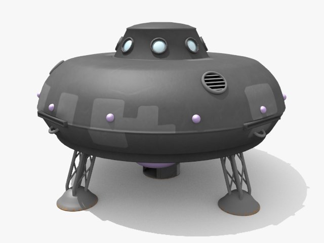ufo Modello 3D .c4d .max .obj .3ds .fbx .stl .blend 