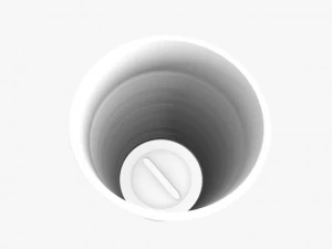 mouthwash and plastic cup 3D Model