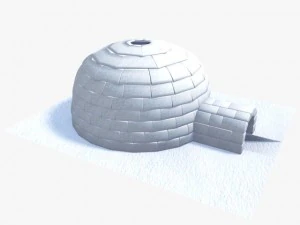 eskimo kul&uuml;besi 3D Model