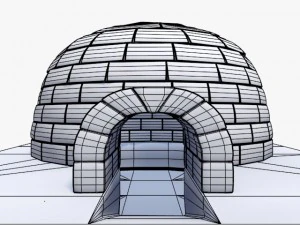 eskimo kul&uuml;besi 3D Model