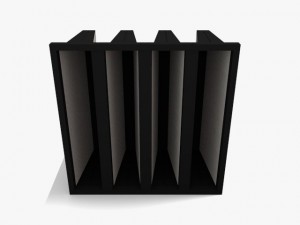rigid bag filter Model 3D