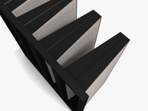 rigid bag filter Model 3D