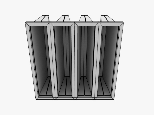 Rigid Bag Filter 3D Model in Parts 3DExport