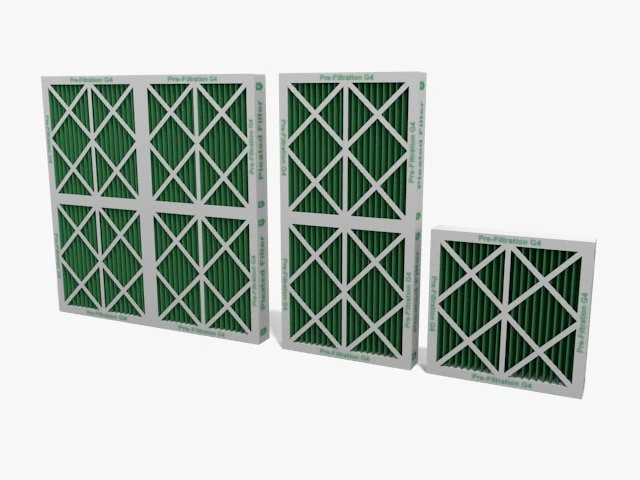 pleated filter 3D Model .c4d .max .obj .3ds .fbx .stl .blend 