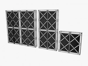 pleated filter 3D Model