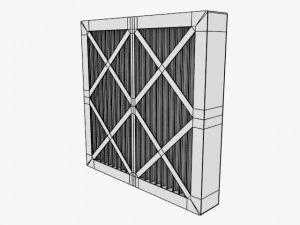 pleated filter 3D Model