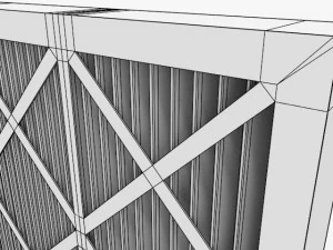 pleated filter 3D Model