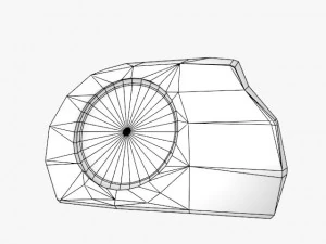 stone solar spot light 3D Model