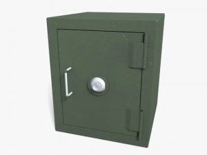 safe and sacks of money 3D Model