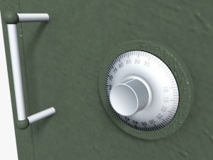safe and sacks of money 3Dモデル