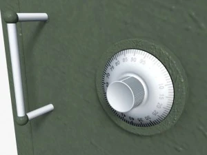 safe and sacks of money 3D Model