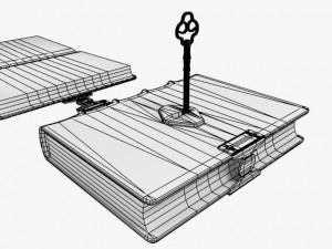 key of the book 3D Model