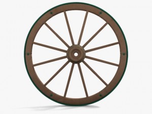 wagon wheel Modelo 3D