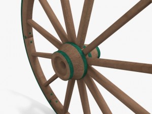 wagon wheel Modelo 3D
