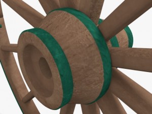 wagon wheel Modelo 3D