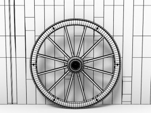 wagon wheel Modelo 3D