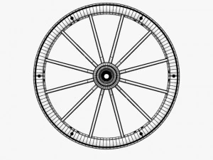 вагонне колесо 3D Модель