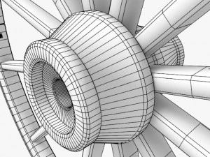вагонне колесо 3D Модель