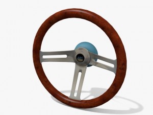 california metal flake steering 3D-Modell