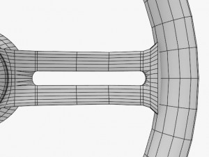 california metal flake steering 3D Модель