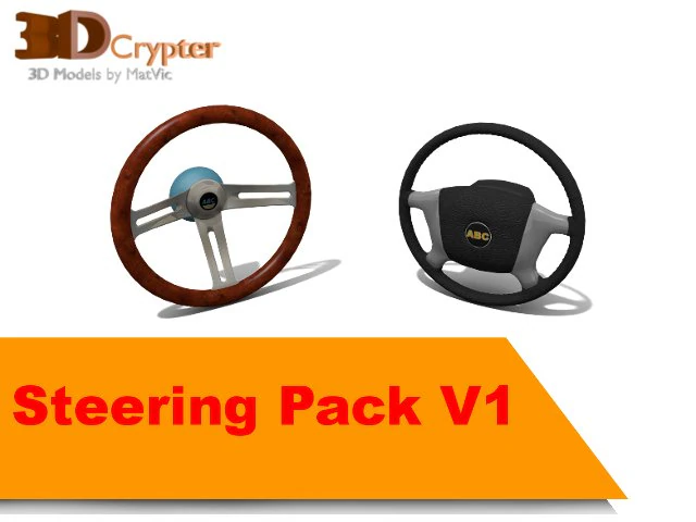 steering pack v1 3D Model .c4d .max .obj .3ds .fbx .stl .blend 
