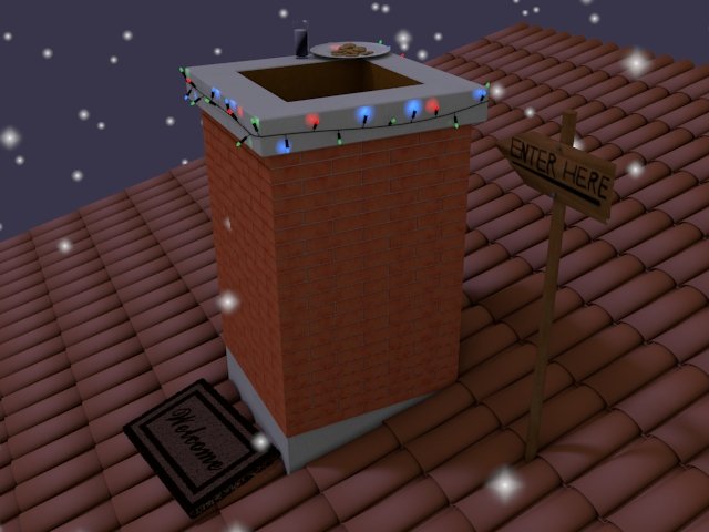 waiting for santa claus 3D मॉडल .c4d .max .obj .3ds .fbx .stl .blend 