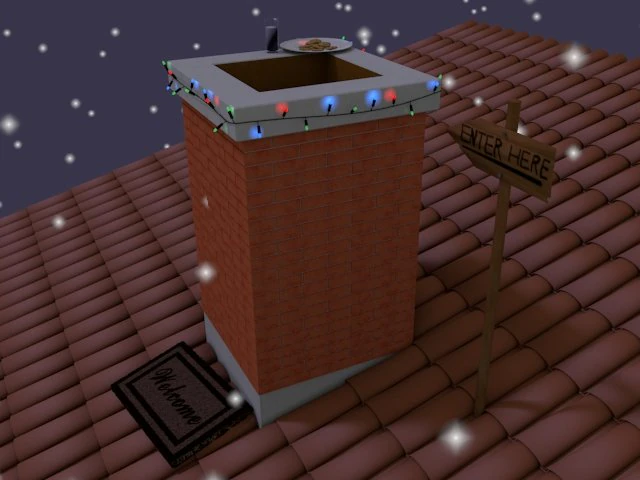 waiting for santa claus 3D Model .c4d .max .obj .3ds .fbx .stl .blend 