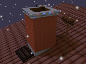 жду деда мороза 3D Модель