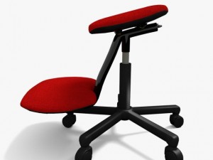 ergonomic stool 3D-Modell